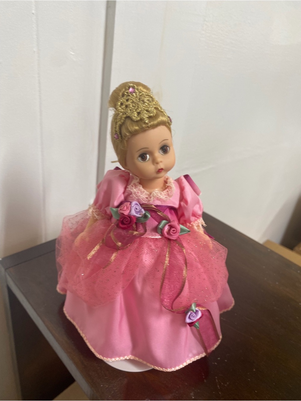 Madame Alexander Pink Princess Doll with Gold Tiara and Rose Accents -Cinderella